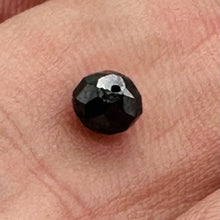 Load image into Gallery viewer, 1 Fancy Color 0.46cts Natural Black Diamond Roundel Bead 9892G