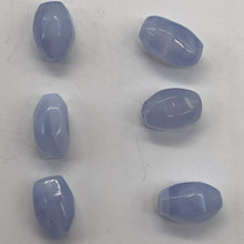 Load image into Gallery viewer, Blue Chalcedony Native Faceted Oval Beads | 7x11mm | Blue | 6 Beads |