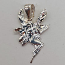 Load image into Gallery viewer, Fairy Sprite Sterling Silver Charm | 1" Long | Silver | 1 Pendant |