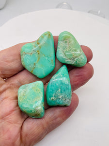 Designer Natural Chrysoprase Beads | 275cts! | 43x30x7 to 30x25x10mm | 4 Beads |