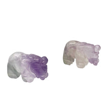 Load image into Gallery viewer, Wild Hand Carved Amethyst Elephant Beads | 22.5x21x10mm | Purple