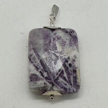 Load image into Gallery viewer, Purple Flower Sodalite Faceted Sterling Silver Pendant } 1 3/4" Long| 1 Pendant|