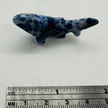 Load image into Gallery viewer, Shark Hand Carved Sodalite Figurine | 1 Figurine | | 1 3/4 x 1 1/2 | Blue, White