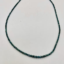 Load image into Gallery viewer, 17.5cts Blue Diamond Faceted Roundel Bead Strand 110361