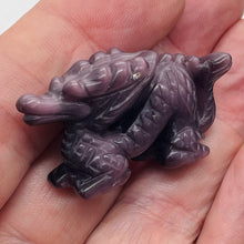 Load image into Gallery viewer, Crouching Dragon Opalized Glass Dragon Figurine