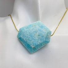 Load image into Gallery viewer, 106cts Druzy One Natural Hemimorphite Pendant Bead | Blue | 38x32x10mm| 1 Bead |