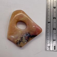 Load image into Gallery viewer, Designer Pink Peruvian Opal Pendant Bead | 30cts | 29X27X5mm | 1 Bead |