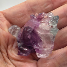 Load image into Gallery viewer, Fluorite Carved Dragon Figurine or Pendant Bead | 40x50x16mm | Purple Green | 1