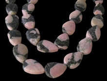 Load image into Gallery viewer, Natural Untreated Pink Kambaba Jasper 17x12mm Teardrop Bead Strand 110247