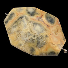 Load image into Gallery viewer, Crazy Lace Agate Carved Pendant Bead | 40x29x8mm | Red Gray |