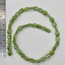 Load image into Gallery viewer, Silver Schiller Green Kyanite Bead Strand | 10x8mm | Green Silver | 41 Beads |