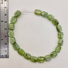 Load image into Gallery viewer, Silver Schiller Kyanite Bead Half Strand | 10x8mm | Green Silver | 20 Beads |