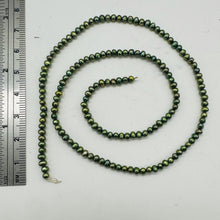 Load image into Gallery viewer, Fab 3x2mm Forest Green Freshwater Pearl Strand 108839