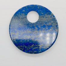 Load image into Gallery viewer, Starry Night Natural Lapis 50mm Disc Pendant Bead 9362I