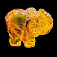 Load image into Gallery viewer, Amber Elephant Carved Figurine } 11.9ct | 1 Elephant | | 22x22x10mm | Amber