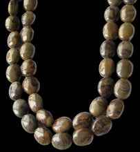 Load image into Gallery viewer, Rare Chocolate Jasper Oval Coin Bead Strand 109157