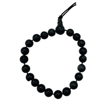Load image into Gallery viewer, Obsidian 7" Strung Strand Round Beads | 8mm | Black | 21 Beads |