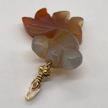 Load image into Gallery viewer, Hand Carved Carnelian Agate Koi Gold Fish Pendant | 1 3/4&quot; Long |
