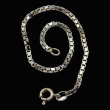 Load image into Gallery viewer, Italian Sterling Silver Large Box Chain Bracelet/Anklet | 2mm | 8" | 1 Bracelet|