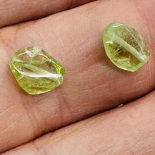 Load image into Gallery viewer, 1 AAA Mint Green Peridot 8x5 to 10x10mm Nugget 1166C