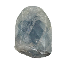 Load image into Gallery viewer, Celestine Cut Slab 256g Collectors Crystal Specimen | 3x2 1/4x1" | Blue White |