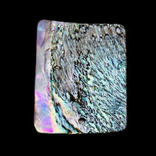 Load image into Gallery viewer, Rainbow Blue Abalone Rectangle Pendant Bead