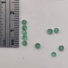 Load image into Gallery viewer, Emerald Faceted Rondelle Beads | 3-2.5 mm | Green | 10 Beads |