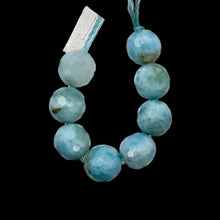 Load image into Gallery viewer, Sky-Blue Larimar Faceted Round Beads | 6mm | Blue | 8 Bead(s)