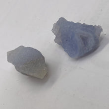 Load image into Gallery viewer, Blue Chalcedony 15g Druzy Nugget Beads| 28x19x17 to 28x15x15mm | Blue | 2 Beads|