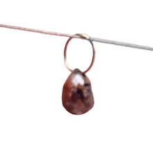 Load image into Gallery viewer, Champagne Diamond Faceted .41ct Briolette Bead | 5x3mm | Red Tint | 1 Bead |