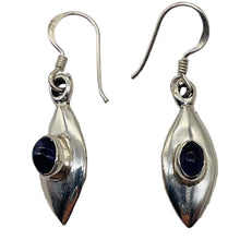 Load image into Gallery viewer, Royal Natural Amethyst Sterling Silver Drop Earrings | 1 1/2" Long |