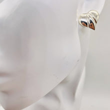 Load image into Gallery viewer, Valentine Love Heart Sterling Silver Post Earrings| 1" Long|