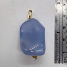 Load image into Gallery viewer, Blue Chalcedon 14K Gold Filled Designer Pendant | 2" Long | Blue | 1 Pendant |
