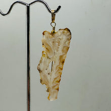 Load image into Gallery viewer, Druzy Agate Slice Designer 14kgf Pendant | 2 1/4" Long | Druzy Agate Crystal |