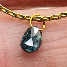 Load image into Gallery viewer, Diamond 14K .30ct Briolette | 4x2.75x2mm | Blue | 1 Pendant Bead |