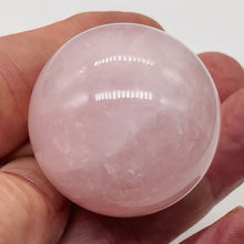 Load image into Gallery viewer, Rose Quartz Sphere | 89g ( 3.1 oz) | 41mm (1.6") | Pink | 1 Display Specimen |