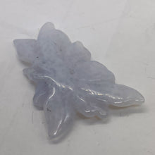 Load image into Gallery viewer, Chalcedony 19ct Hand Carved Flower Bead | 30x28x5mm | Blue | 1 Pendant Bead |