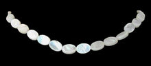Load image into Gallery viewer, Focal Natural Mother of Pearl Shell 12x8mm Oval Bead Strand 104379