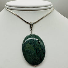 Load image into Gallery viewer, Exotic Kambaba Jasper Oval Sterling Silver Pendant | 2 1/4" Long | 1 Bead |