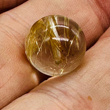 Load image into Gallery viewer, Gem Quality Golden Rutilated Quartz Round Bead | 13mm | 1 Bead |