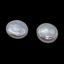 Load image into Gallery viewer, 2 Cool Wedding White FW Coin Pearls 4758