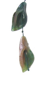 Load image into Gallery viewer, 2 Beads of Hand Carved Fancy Jasper Lily Carved Flowers Beads 10274