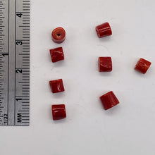 Load image into Gallery viewer, Natural AAA Red Coral Branch Tube Beads | 4 to 5 x 4mm | Red | Tube | 8 Beads |