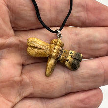 Load image into Gallery viewer, Picture Jasper Stone Dragonfly Pendant | 3/4' Long | Brown, Black | 1 Pendant |