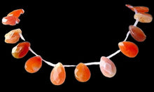 Load image into Gallery viewer, Mandarin Botswana Agate 18x12x5mm Briolette Bead Strand107253