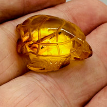 Load image into Gallery viewer, Amber Sea Turtle Carved Figurine | 1 Turtle {