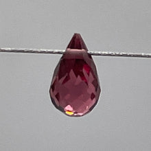 Load image into Gallery viewer, Merlot Zircon Gemstone .44 ct Briolette Bead | 5.1x3mm | Red | 1 Pendant Bead |
