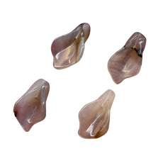 Load image into Gallery viewer, Chalcedony Calla Lily Flower Beads | 22x11x2.5mm | White Green | 4 Beads |