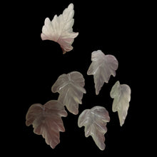 Load image into Gallery viewer, Serpentine New Jade Leaf Beads | 25x23x4 to 24x23x4mm | Light Mint | 6 Beads |