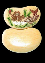 Load image into Gallery viewer, Enchanting Hand Carved Mermaid Centerpiece Bead 9142